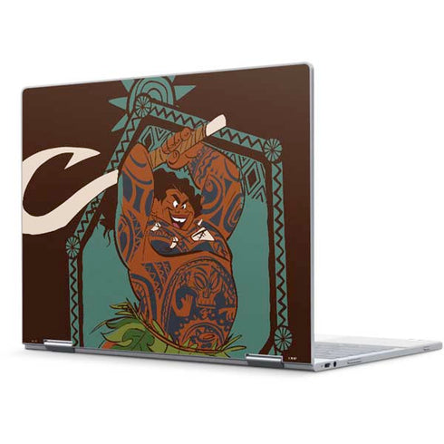 Disney Moana Maui Ready To Fight Pixelbook Skin